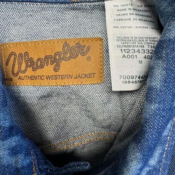 NWT WRANGLER X DEADFELLAZ DENIM JACKET:BLUE DENIM - Picture 6 of 8